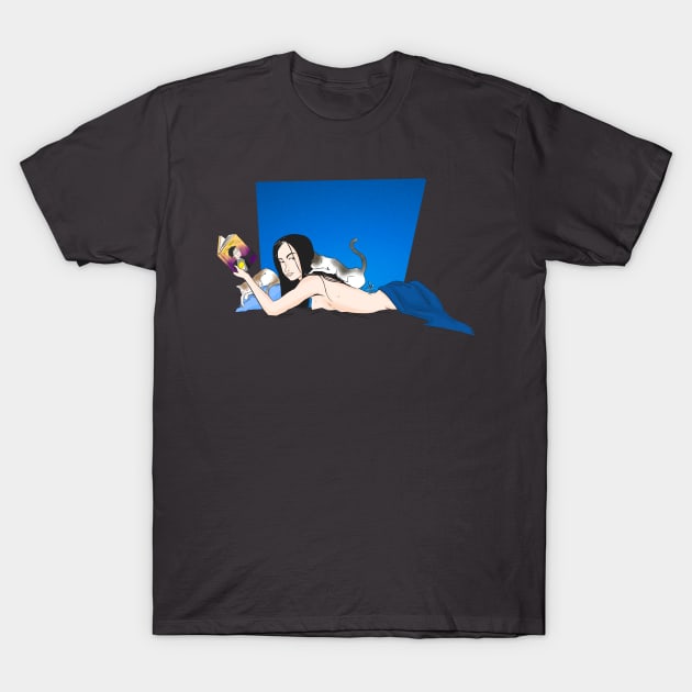 Sexy girl cat lover T-Shirt by frikidavid